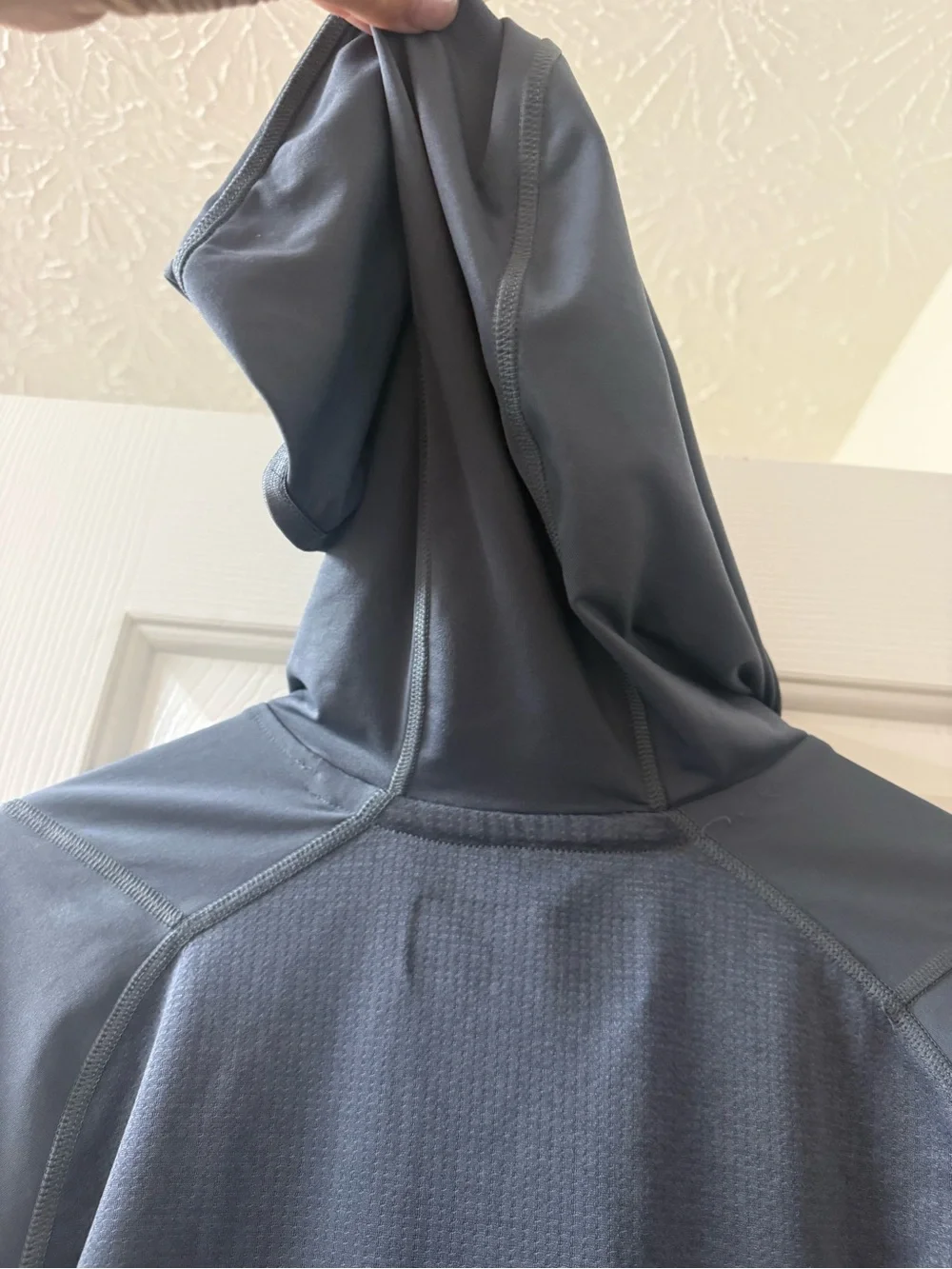 adidas Men’s Long-Sleeve Hooded Performance Top - Slate Gray Blue